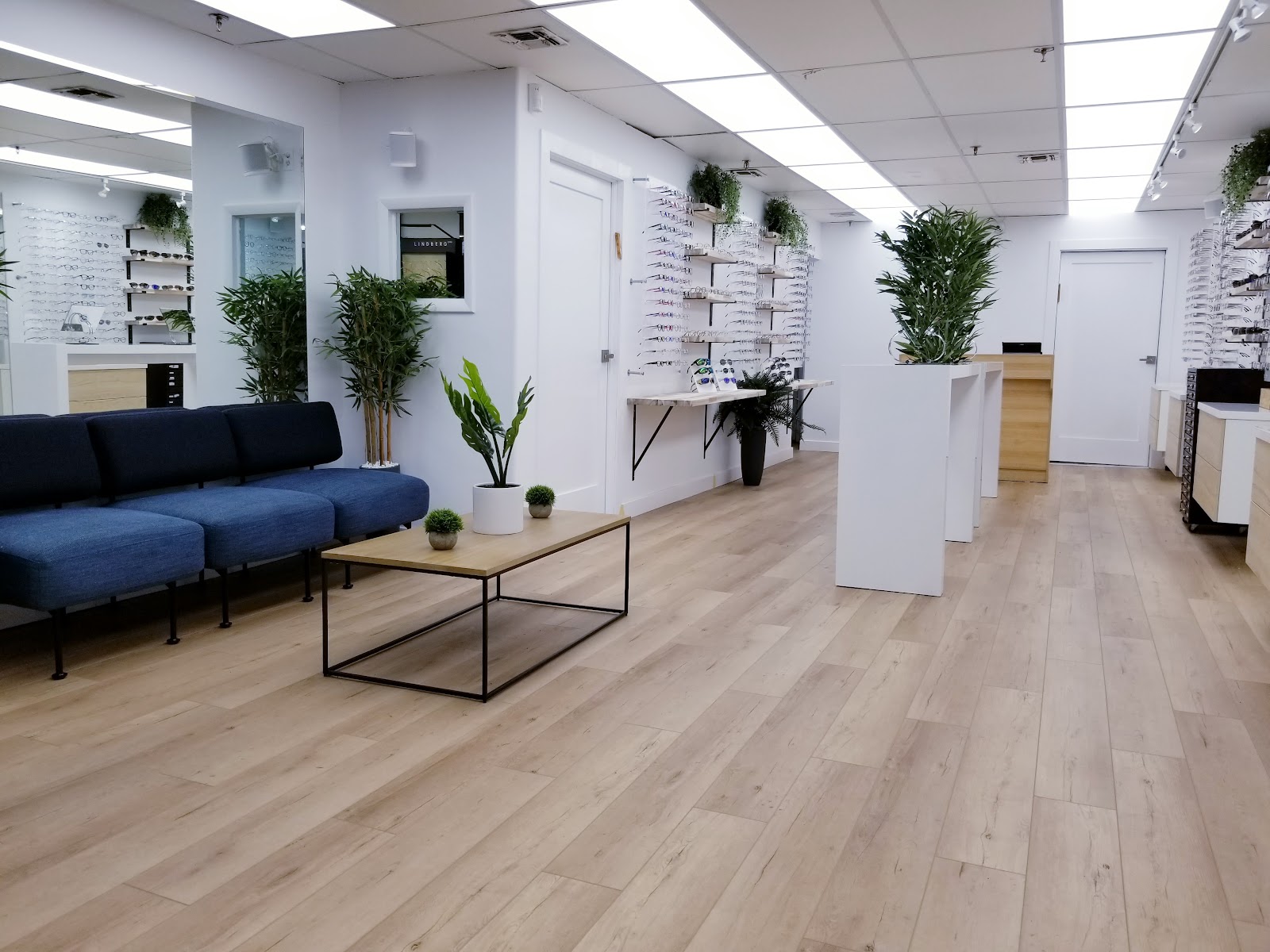Interior of Classic Vision Optical showing frame displays and seating